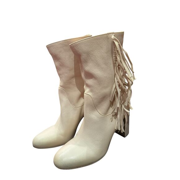 NWOB Free People Wild Rose Slouch Boot, Bone, Sz 39 - Picture 4 of 6